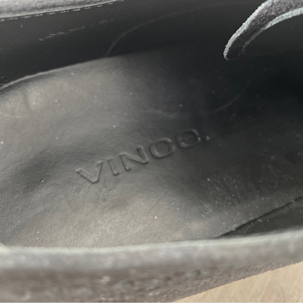 Vince Men’s Stamped Suede Pryce Wingtip Oxford Shoes Charcoal Size 8.5 - Picture 8 of 11